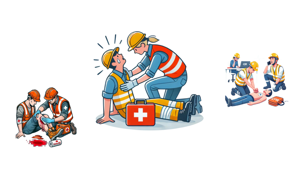 Primeros auxilios en el trabajo como parte integral de la prevención de riesgos laborales.